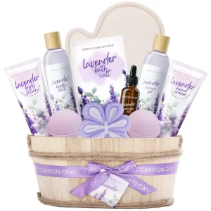 Lavender Spa Gift Basket for Women