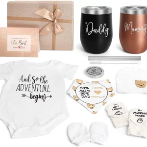 New Mom and Dad Gift Set with Baby Essentials