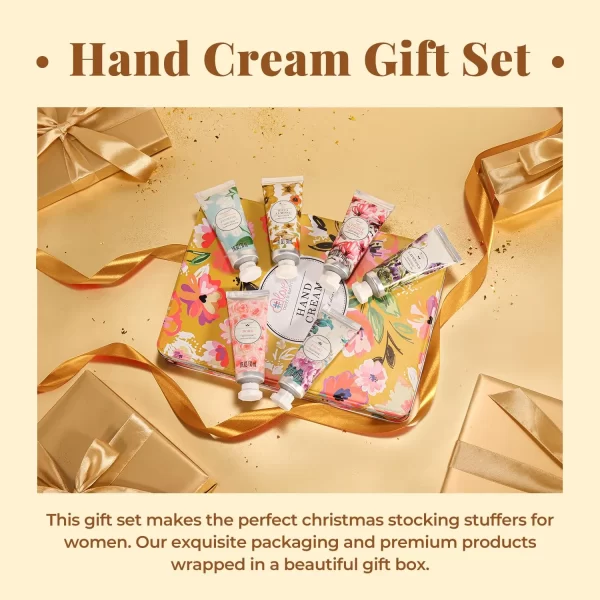 Hand Cream Gift Set for Women – 6 Travel-Size Moisturizing Lotions for Dry Cracked Hands - Image 2