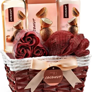 6-Piece Coconut Spa Gift Basket for Women