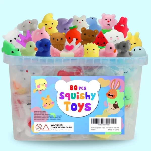 80pcs Squishy Toys for Kids