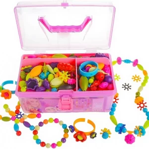 500-Piece Snap Beads Jewelry Making Kit